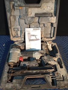 lot 118 image: Porter-Cable air finish nailer in case with instructions