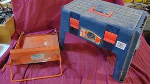 lot 67 image: Ladder Step and Plastic Foot Stool