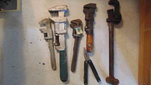 lot 112 image: Various Monkey Wrenches