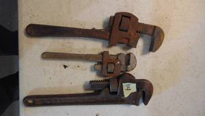 lot 114 image: Various Pipe Wrenches