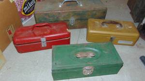 lot 135 image: 4-Tackle Boxes some with Contents
