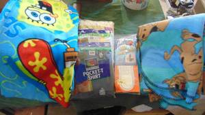 lot 136 image: Blankets, New Shirts and Misc