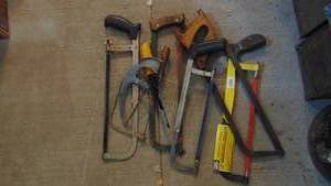 lot 158 image: Lot of Various Saws