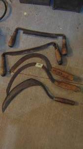 lot 169 image: Draw Knives and Hand Cuttlers