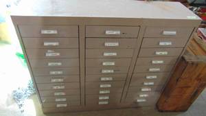 30 Drawer Metal Storage Unit