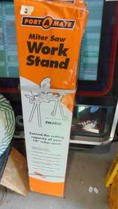 lot 2 image: New Portamate Miter Saw Work Stand