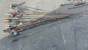 Lot of Misc Fishing Rods