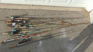 lot 70B image: Lot of Misc Fishing Rods