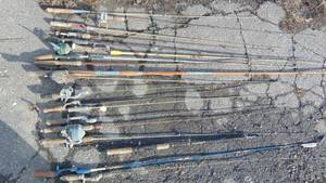 lot 71B image: Lot of Misc Fishing Rods