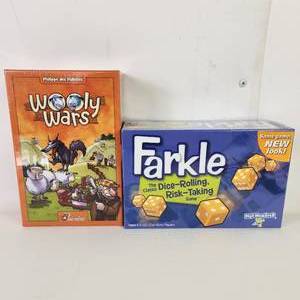 lot 5 image: Two New Games Wooly Wars And Farkle