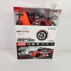 lot 32 image: Power Craze Drifter Performance Drifting RC 128 Scale High Speed Package Damage
