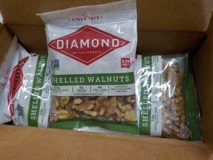 lot 126 image: 12 ct 2 oz bags Diamond Shelled Wal...