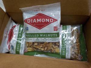 lot 127 image: 12 ct 2 oz bags Diamond Shelled Wal...