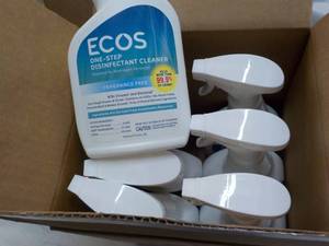 lot 170 image: 6 ct 24 oz spray bottles ECOS Disin...
