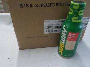 lot 251 image: 6 ct Subway Creamy Italian 16 oz sa...