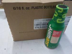 lot 252 image: 6 ct Subway Creamy Italian 16 oz sa...