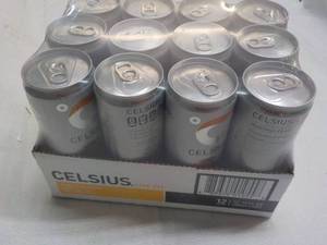 lot 266 image: 12 pack Celsium Non Carbonated Peac...