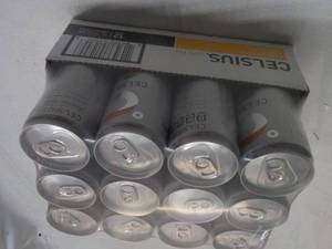 lot 268 image: 12 pack Celsium Non Carbonated Peac...