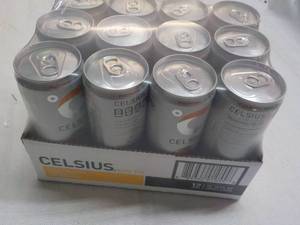 lot 271 image: 12 pack Celsium Non Carbonated Peac...