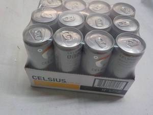 lot 273 image: 12 pack Celsium Non Carbonated Peac...