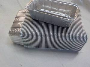 lot 275 image: 50 ct Aluminum Baking Pans 8X4X2-...