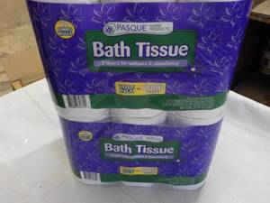 lot 280 image: 24 rolls Pasque 2 ply bath tissue...