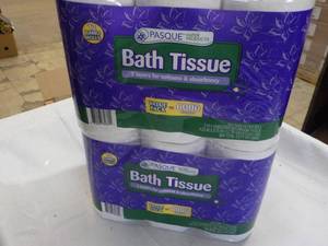 lot 282 image: 24 rolls Pasque 2 ply bath tissue...