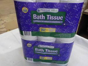 lot 283 image: 24 rolls Pasque 2 ply bath tissue...