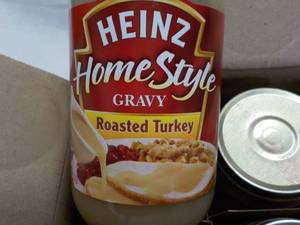 lot 72 image: 12 ct 12oz jars Heinz Roasted Turke...
