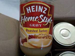 lot 74 image: 12 ct 12oz jars Heinz Roasted Turke...