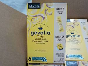 lot 76 image: 6ct Keurig Gevalia Chai Spice Flavo...