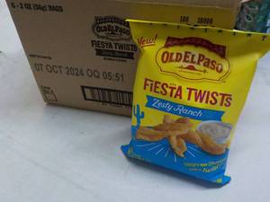 lot 86 image: 6 ct 2 oz bags Old El Paso Fiesta T...