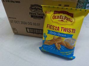 lot 88 image: 6 ct 2 oz bags Old El Paso Fiesta T...