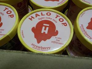 lot 107 image: 12 ct Halo Top Strawberry Cake Mix ...