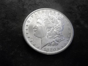 lot 1 image: 1880 S Morgan Silver Dollar