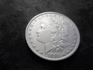 lot 2 image: 1881 O Morgan Silver Dollar