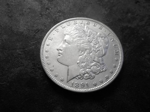 lot 10 image: 1891 O Morgan Silver Dollar
