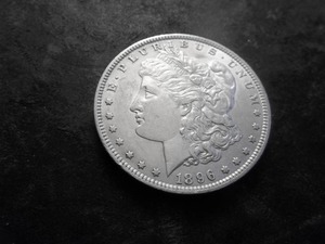 lot 12 image: 1896 Morgan Silver Dollar