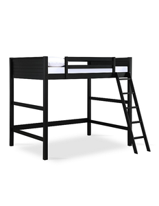 lot 129 image: Dorel Living Denver Full Loft Bed with Ladder - Black