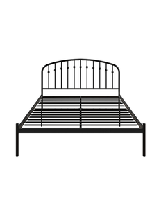 lot 134 image: DHP Sienna Metal Platform Bed Frame - Queen - Black
