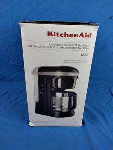 lot 148 image: KitchenAid 12-Cup Programmable Drip Coffeemaker, Black