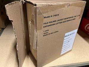 Expandable File Folder Jackets