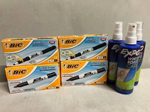 lot 34 image: Dry Erase Markers and Board Cleaner