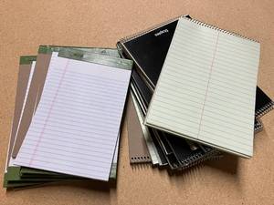 lot 52 image: Small Notepads and Steno Books