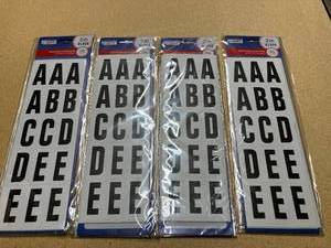 lot 68 image: 2-Inch Letters and Number Stickers