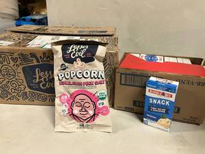 lot 90 image: Popcorn and Tuna Salad  Crackers