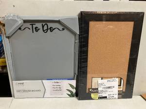lot 101 image: Small Dry Erase and Bulletin Boards