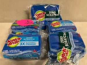 lot 102 image: Scotch-Brite Zero Scratch Sponges