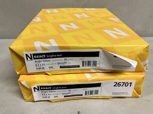 lot 127 image: Bright Yellow Copy Paper