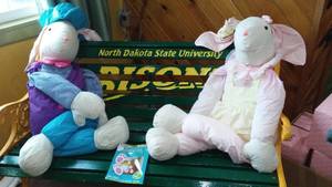 lot 56 image: Oversized Easter Bunnies (2)